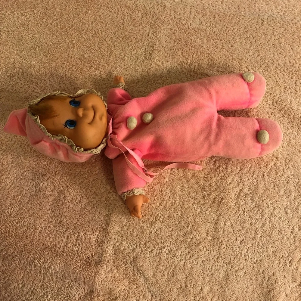 Vintage 1970 Mattel 10” Pink Baby Beans